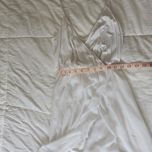 BEBE High-Low Flowy White Summer Dress - XXS - Picture 5 of 5